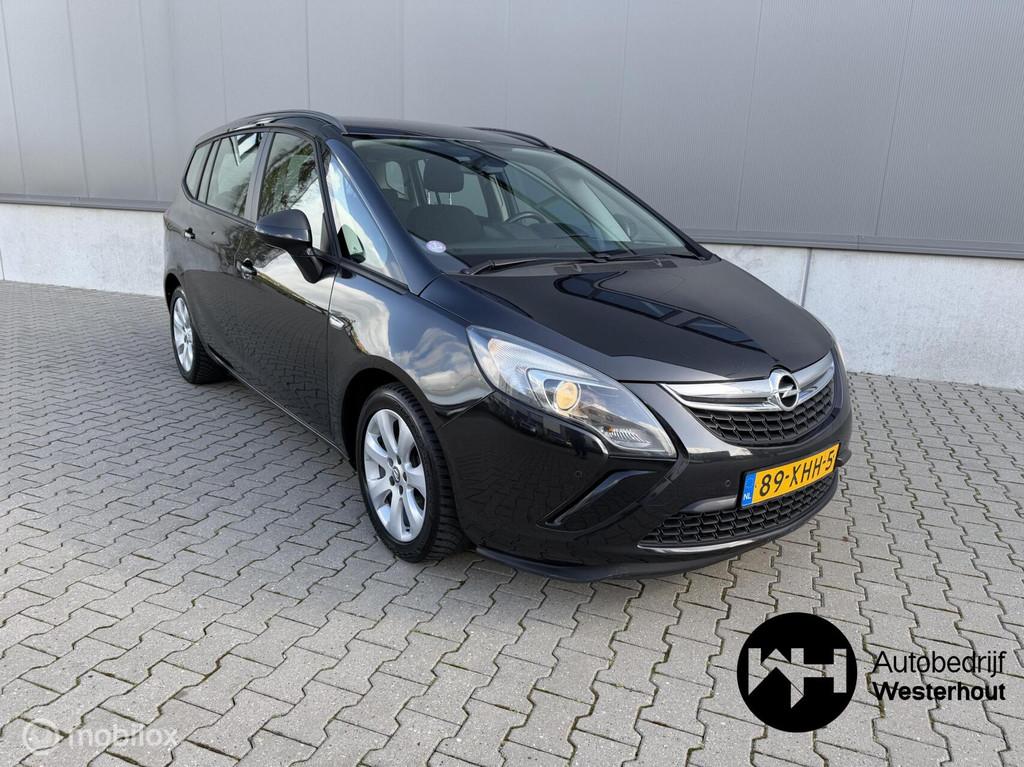 Opel Zafira Tourer 1.4 Edition 7persoon|VOLLEDIG ONDERHOUDEN, Auto's, Euro 5, 4 cilinders, 7 stoelen, Zwart