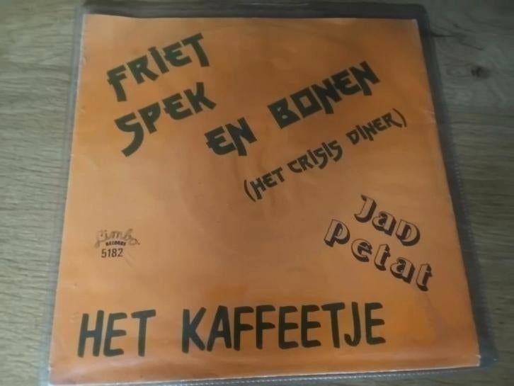 Friet Spek en Bonen   Het Kaffeetje.    Jan petat, Cd's en Dvd's, Vinyl Singles, Ophalen of Verzenden, Zo goed als nieuw, Nederlandstalig