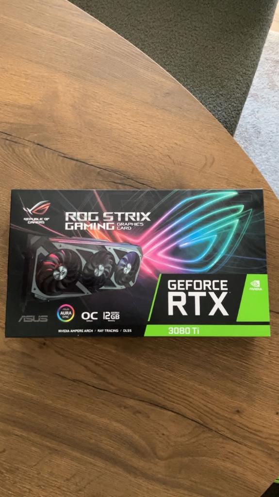 NVIDIA GeForce RTX 3080 Ti ROG Strix Gaming videokaart, Computers en Software, Videokaarten, GDDR6, PCI-Express 4, Ophalen of Verzenden