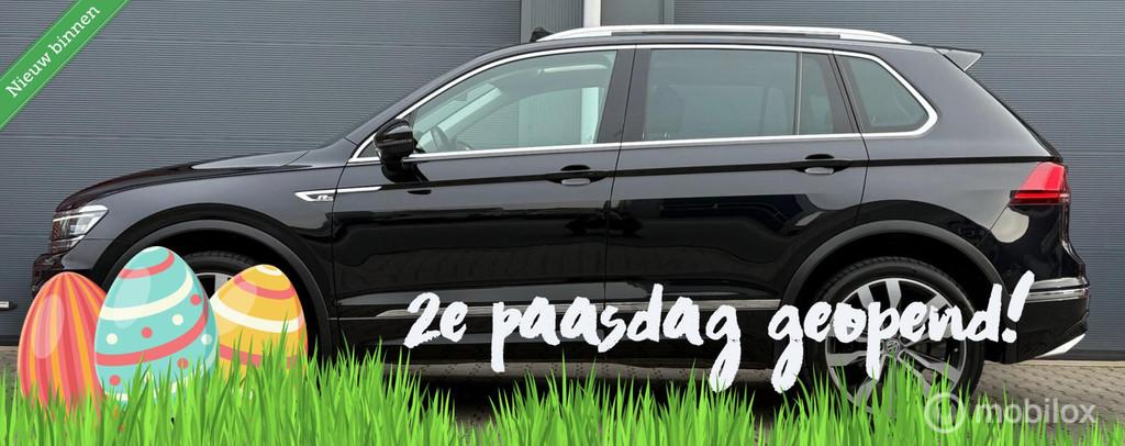 Volkswagen Tiguan 2.0 TSI 4M. 220PK Highline Pano.dak/Leder/, Gebruikt, Zwart, 2500 kg, Zwart