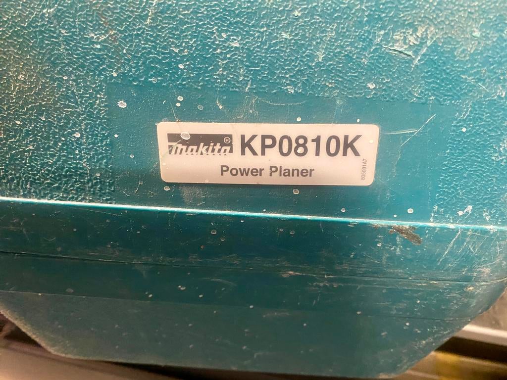 Makita schaafmachine KP0810 in koffer., Ophalen, Gebruikt