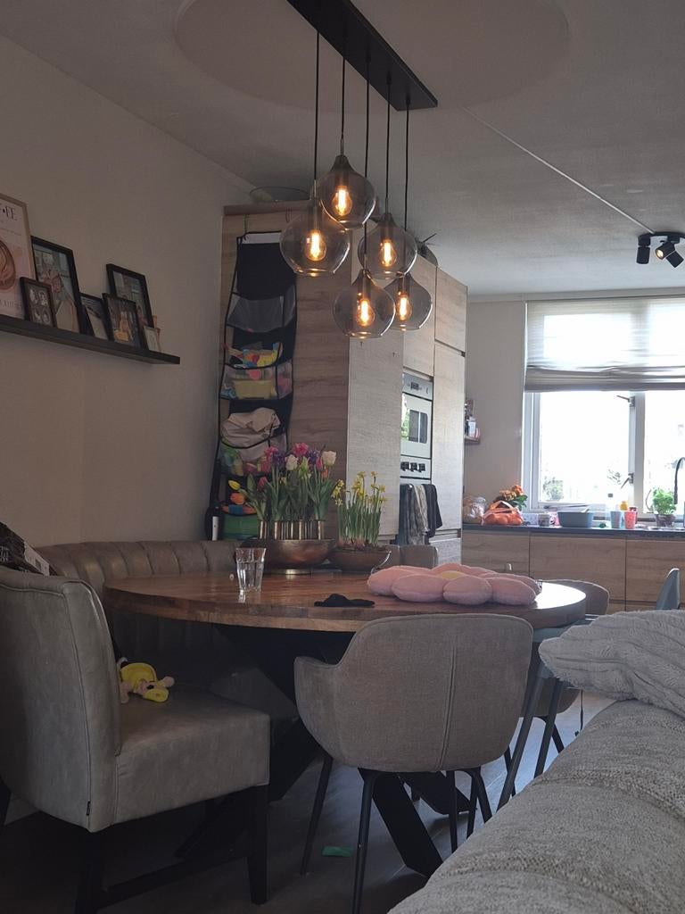 Ronde zithoek met bank, Ophalen, Gebruikt