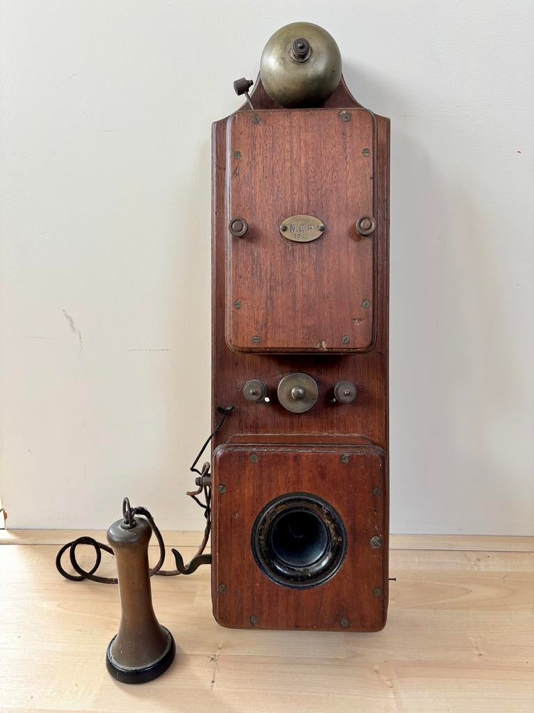 Antieke wandtelefoon eind 1800 begin 1900, Antiek en Kunst, Antiek | Overige Antiek, Ophalen