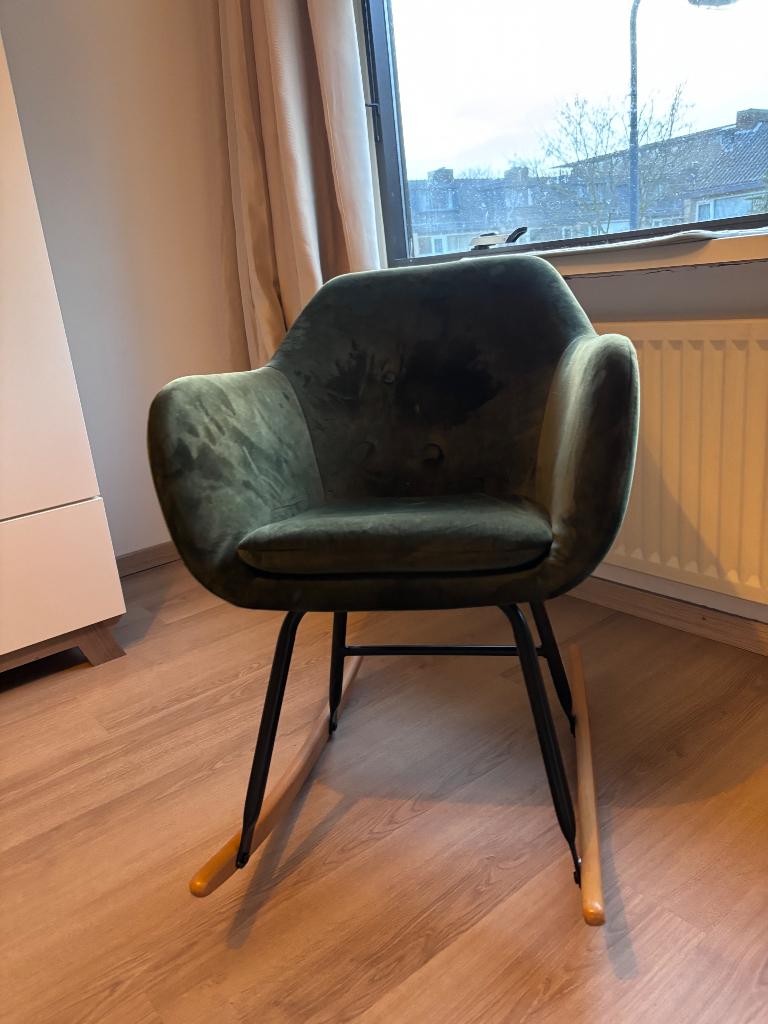Schommelstoel, Huis en Inrichting, Stoelen, Ophalen, Gebruikt, Overige kleuren, Stof