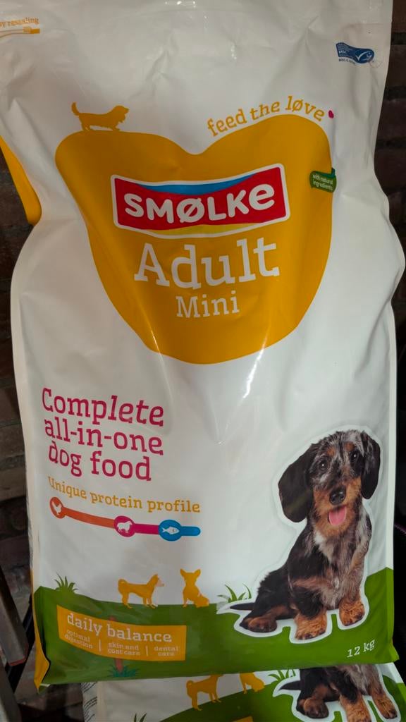 Smolke Adult Mini Hondenvoer 2 x 12 kg., Ophalen, Hond