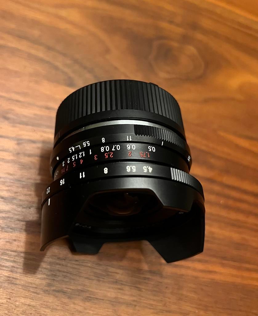 Voigtländer super wide Heliar lens 15mm f4.5, Ophalen of Verzenden, Zo goed als nieuw, Groothoeklens