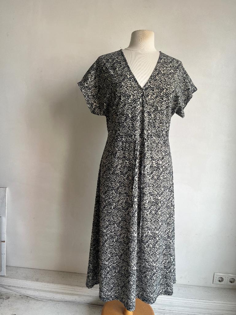 g-maxx jurk maat L grijs zwart, Verzenden, Zwart, Maat 42/44 (L), Zo goed als nieuw