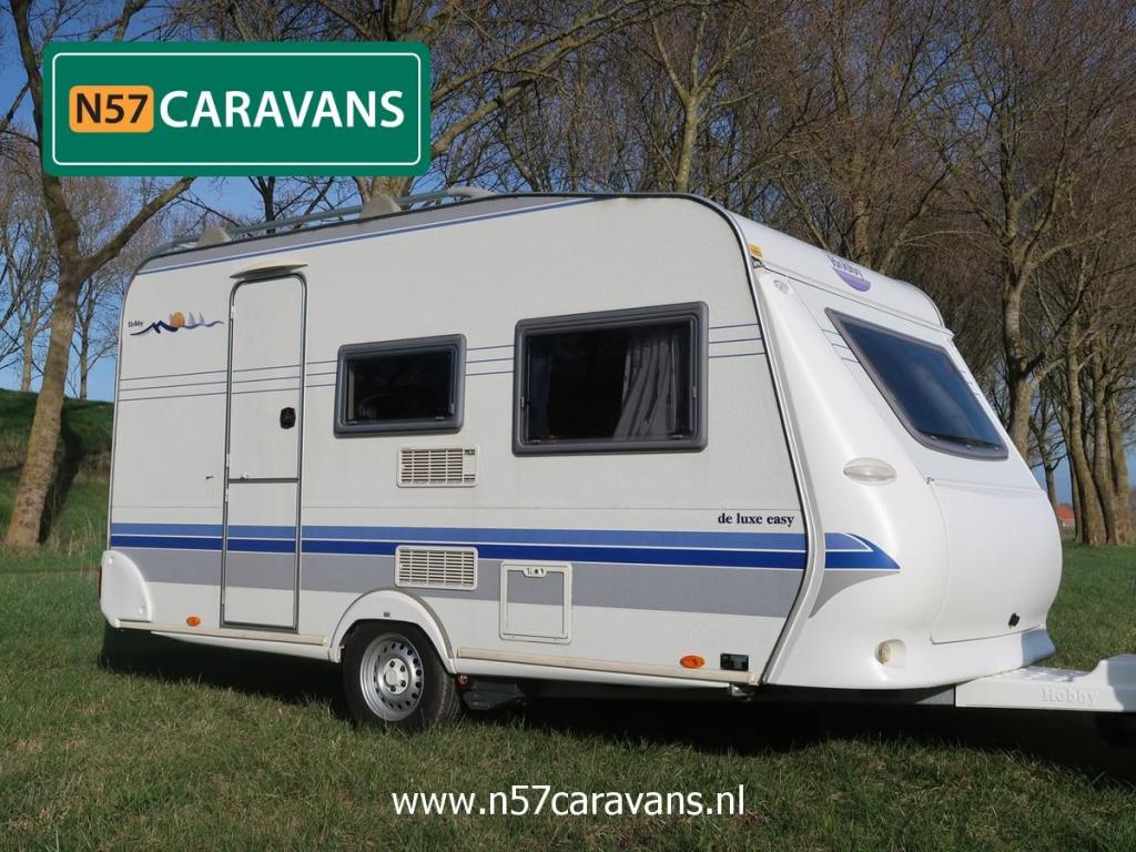 Hobby De luxe Easy 400 KB / voortent / stapelbed, Caravans en Kamperen, Caravans, Bedrijf, tot en met 4, 750 - 1000 kg, Standaardzit