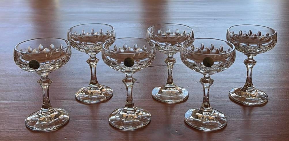 6 Schott Zwiesel kristallen likeur coupes, Ophalen of Verzenden, Zo goed als nieuw, Overige typen