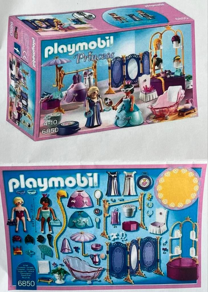 Playmobil Koninklijke dressing en schoonheidssalon 6850, Ophalen of Verzenden, Gebruikt, Meisje