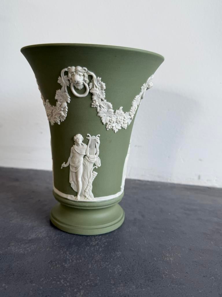 Trompetvaas wedgewood jasperware, Ophalen of Verzenden