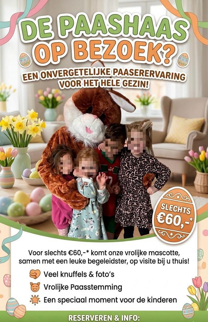 Paashaas bezoek, Ophalen of Verzenden, Nieuw