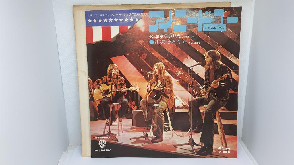 America – I Need You 7' Single Plaat, Japan, Cd's en Dvd's, Vinyl Singles, Gebruikt, 7 inch, Single, Ophalen of Verzenden