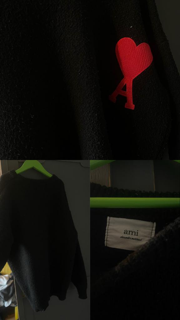 Ami Paris Trui, Kleding | Dames, Truien en Vesten, Zo goed als nieuw, Zwart, Ophalen of Verzenden