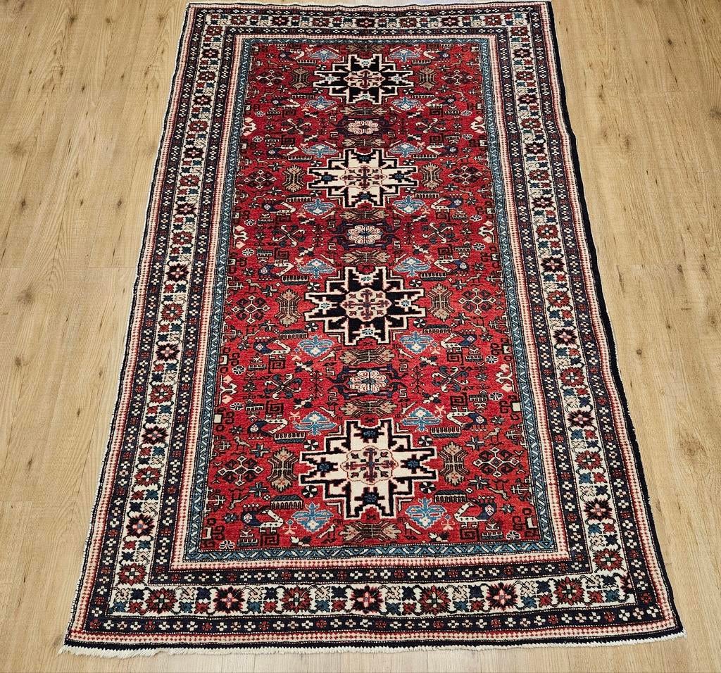 Vintage handgeknoopt perzisch tapijt ardebil 220x135, Huis en Inrichting, Stoffering | Tapijten en Kleden, Gebruikt, 100 tot 150 cm