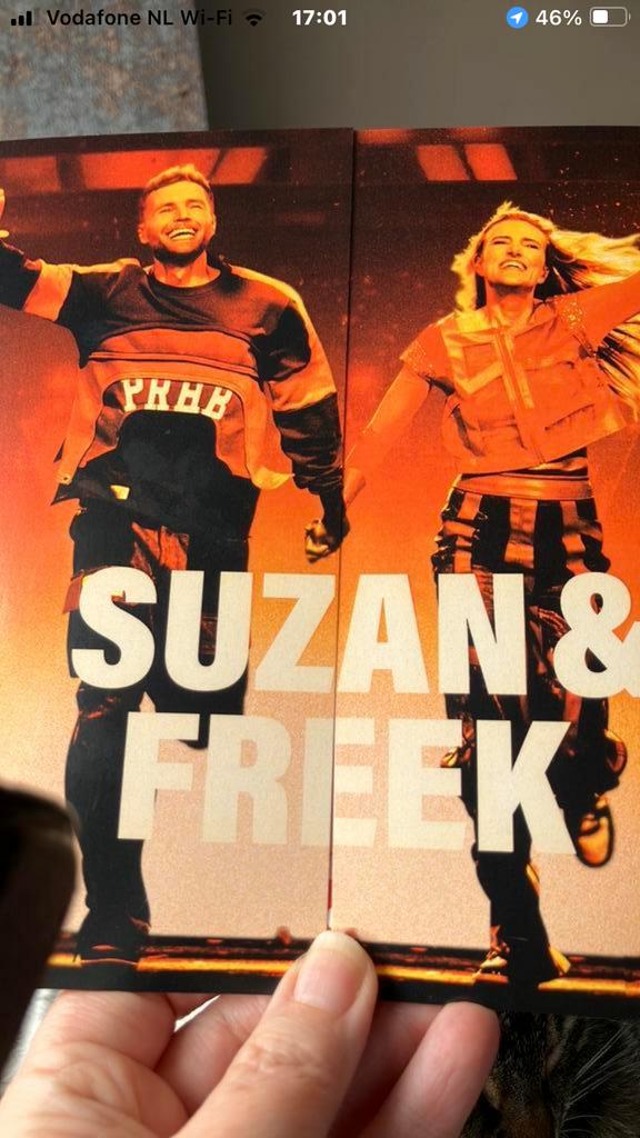 4 staanplaatsen 31 mei v. uitverkocht concert Suzan en Freek, Drie personen of meer, November