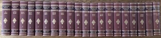 Complete Elsevier Winkler Prins Encyclopedie 6e druk (1947-1, Boeken, Encyclopedieën, Ophalen, Complete serie, Zo goed als nieuw