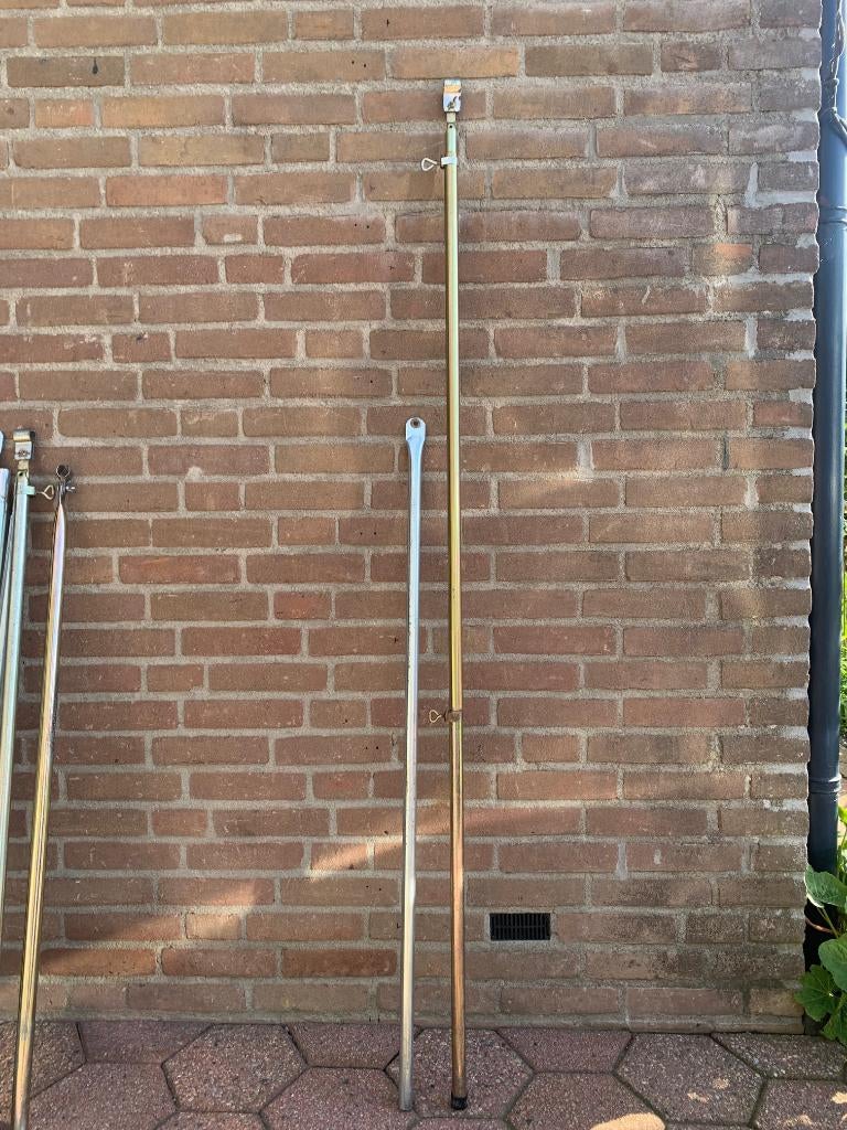 Tentstokken., Ophalen, Gebruikt