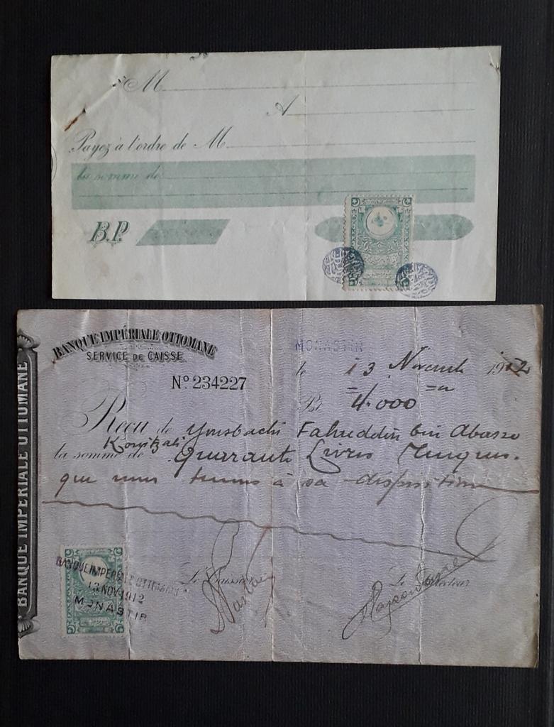 Ottomaanse Keizerrijk 1912 Tax zegels, Postzegels en Munten, Verzenden, Gestempeld, Midden-Oosten