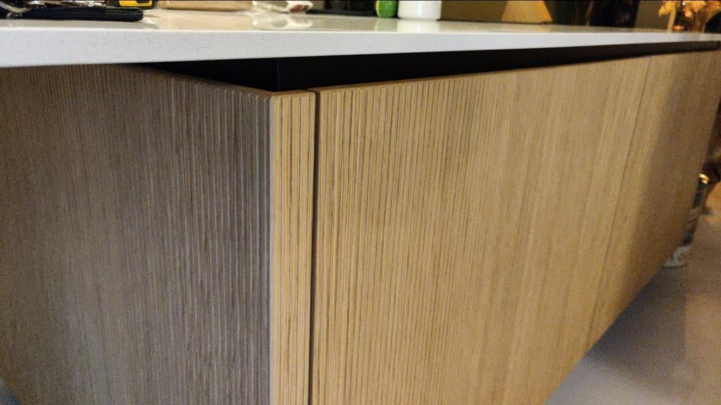 Häcker keukenfronten - eikenhout fineer, Ophalen, Zo goed als nieuw, 25 tot 50 cm, Minder dan 100 cm