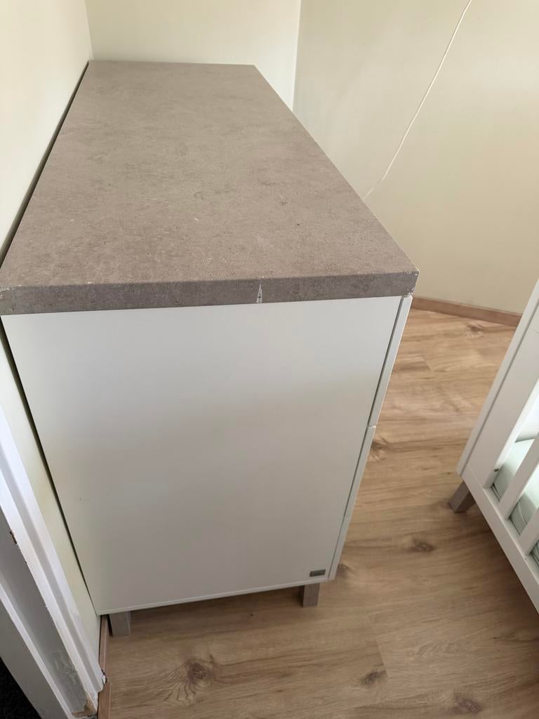 Commode met lades en kastje, Ophalen, Gebruikt, 50 tot 70 cm, 100 cm of meer