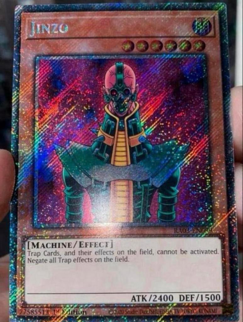 Yu-Gi-Oh! Jinzo RA03 1st Edition M/NM !, Hobby en Vrije tijd, Verzamelkaartspellen | Yu-gi-Oh!, Ophalen of Verzenden, Zo goed als nieuw