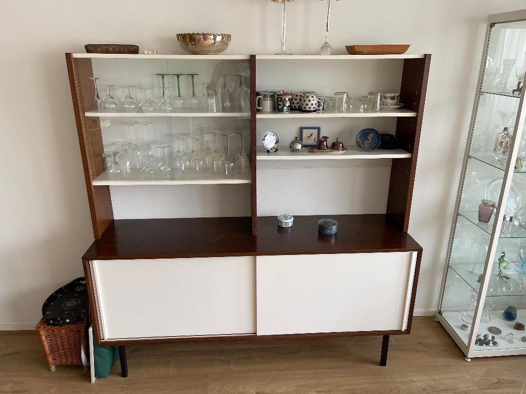 Opzetstuk voor dressoir, wengé, Martin Visser, 't Spectrum, Ophalen, Glas, 150 tot 200 cm, Pastoe, mid-century modern