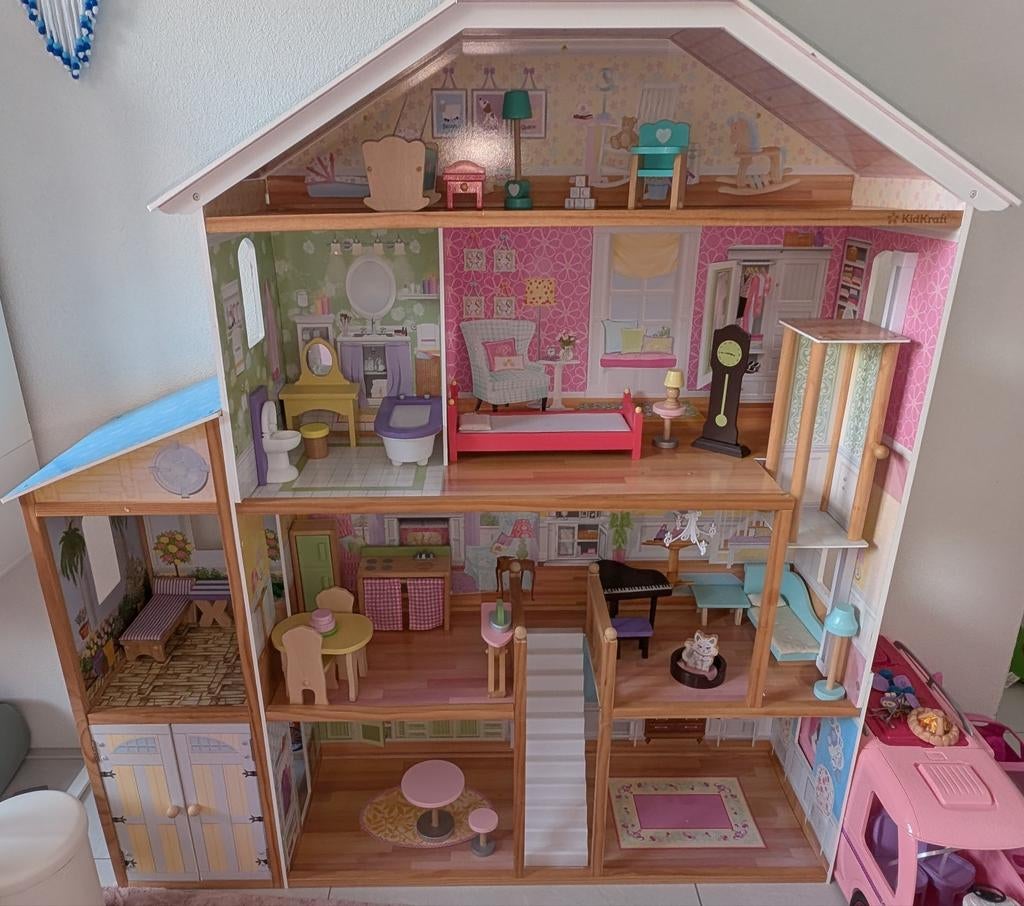 Kidkraft Grand View Mansion Poppenhuis, Ophalen, Gebruikt, Poppenhuis