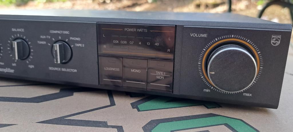 Philips FR-443 Geïntegreerde Stereo Versterker, Audio, Tv en Foto, Versterkers en Receivers, Gebruikt, Stereo, 60 tot 120 watt