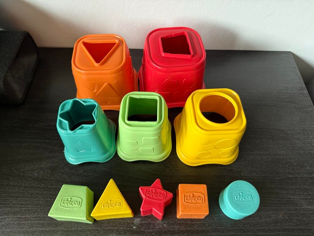 Chicco Stapelblokken en Vormenstoof - Zo goed als nieuw, Ophalen of Verzenden, Zo goed als nieuw, Overige typen