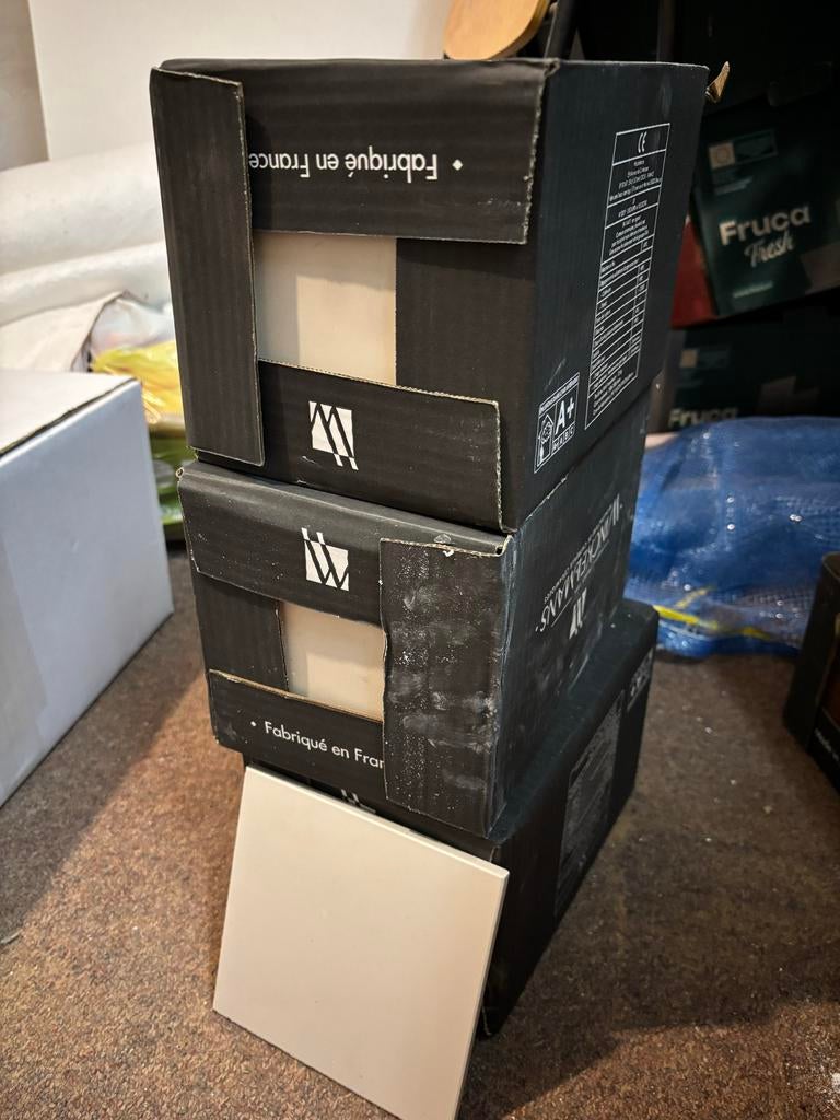 3 pakken Winckelmans tegels 15x15 super blanc - 1,68 m², Keramiek, Nieuw, Minder dan 20 cm, Minder dan 5 m²