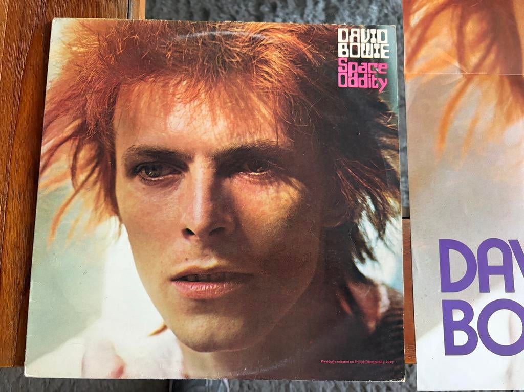 David Bowie - David Bowie (Space Oddity) 1972 US RCA +poster, Ophalen of Verzenden, Gebruikt, 12 inch