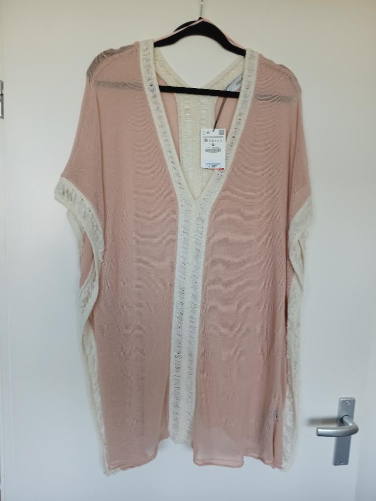 Zara Tuniek maat M roze Nieuw met kaartje, Maat 38/40 (M), Zara, Ophalen of Verzenden, Zo goed als nieuw