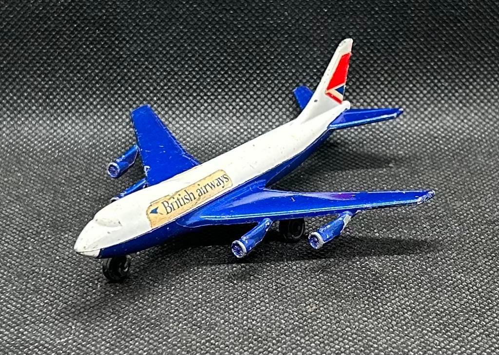 Matchbox Boeing 747 British Airways, Verzenden, Zo goed als nieuw, Overige typen