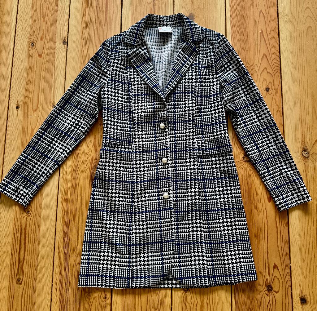 Blazer / Jasje Helena Hart - Zwart Beige - Maat 38 / medium, Maat 38/40 (M), Zwart, Zo goed als nieuw, Jasje