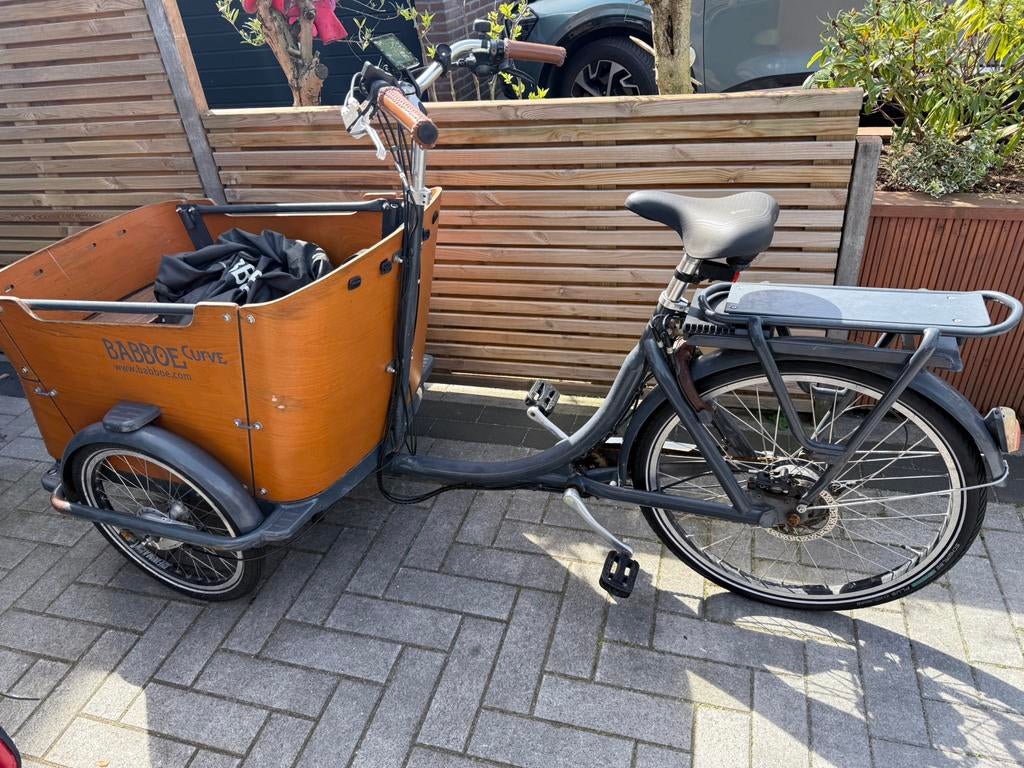 Babboe ecurve bakfiets, Fietsen en Brommers, Ophalen, Gebruikt, 4 kinderen of meer, Overige merken