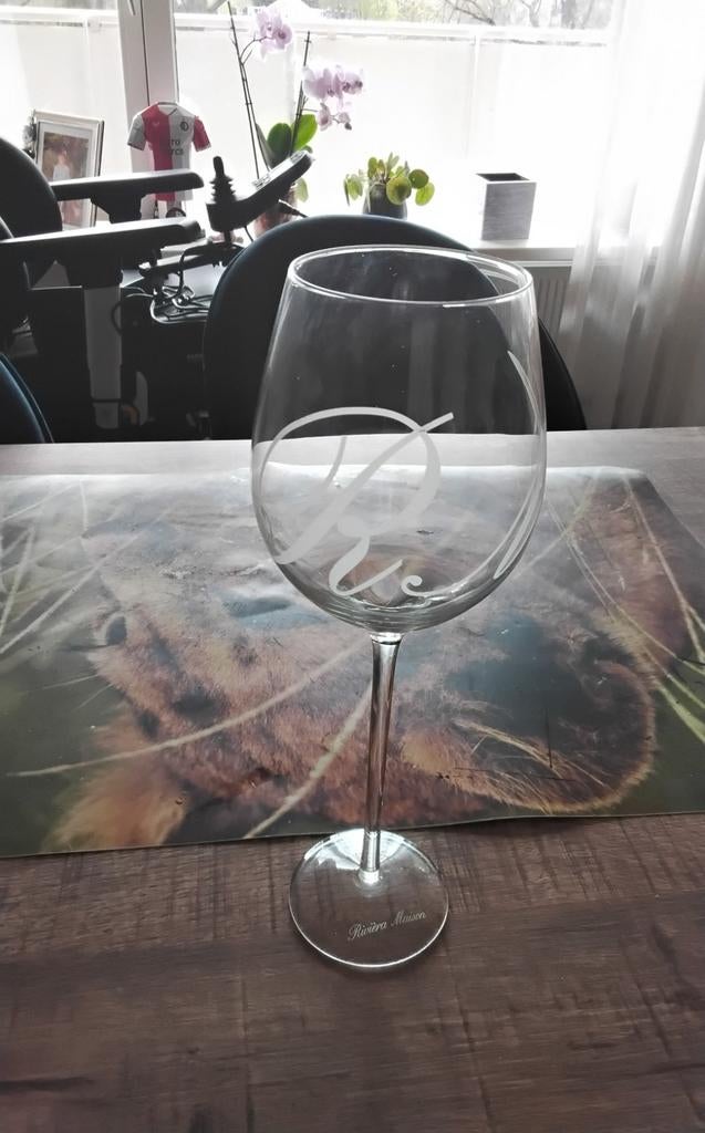 wijnglas Riviera Maison, Ophalen of Verzenden, Zo goed als nieuw