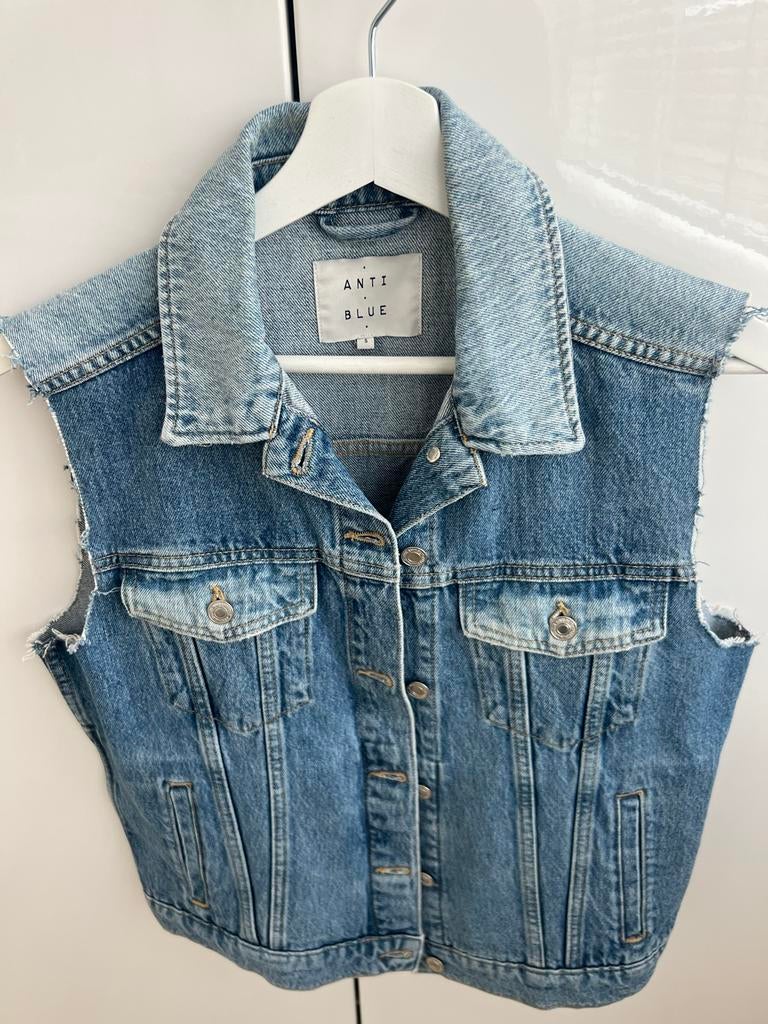 Spijker gilet maat S - Anti Blue, Kleding | Dames, Ophalen of Verzenden, Gedragen, Maat 36 (S), Blauw