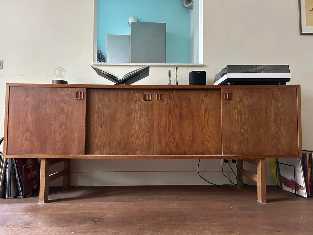 Vintage Lowboard Omann Jun Deens Design Dressoir, Huis en Inrichting, Ophalen, Gebruikt