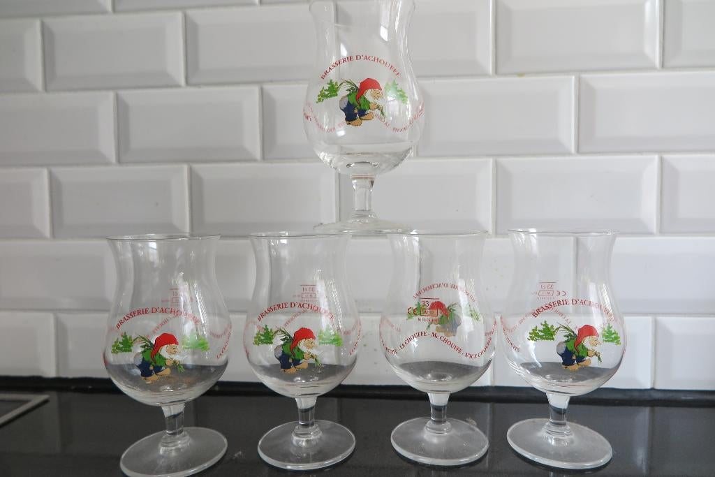 La chouffe glazen en fles, Verzamelen, Biermerken, Ophalen of Verzenden, Nieuw, Glas of Glazen, Overige merken