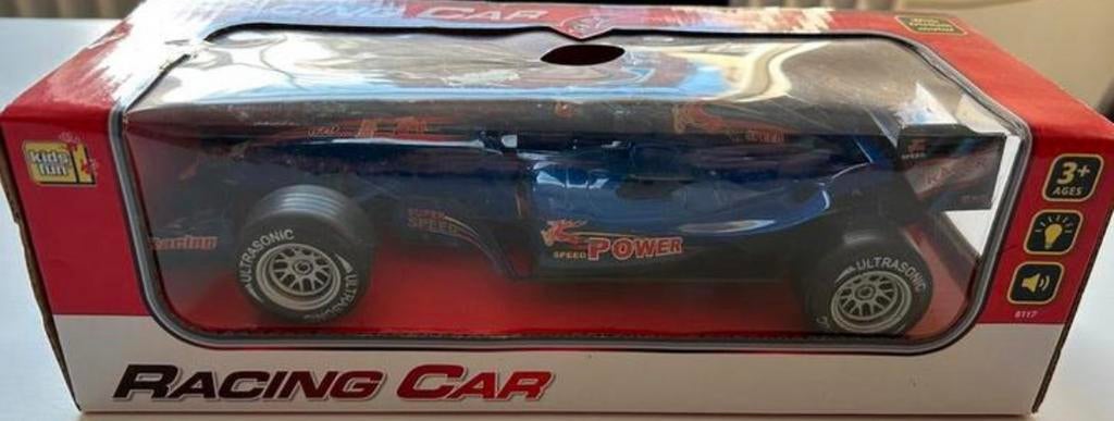 Formule 1 race auto met licht en geluid blauw 26 cm, Ophalen of Verzenden, Nieuw