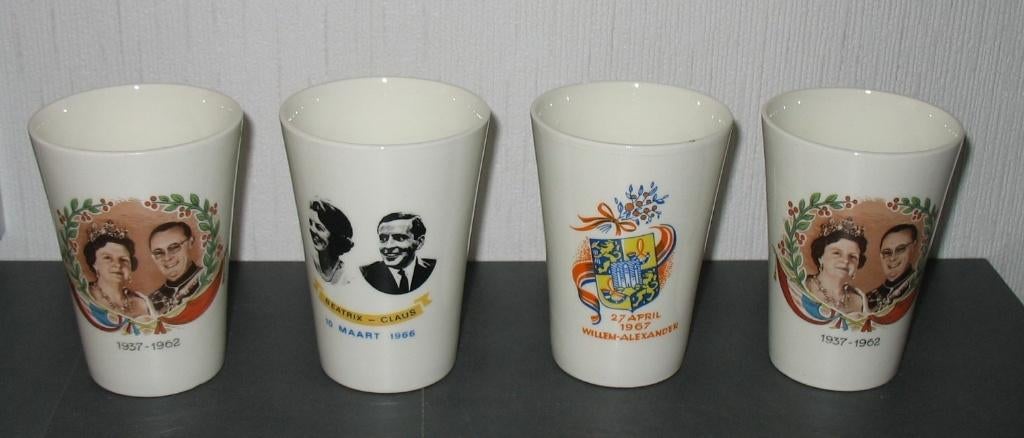 Bekers Koninklijk Huis, Ophalen of Verzenden, Gebruikt, Nederland, Servies