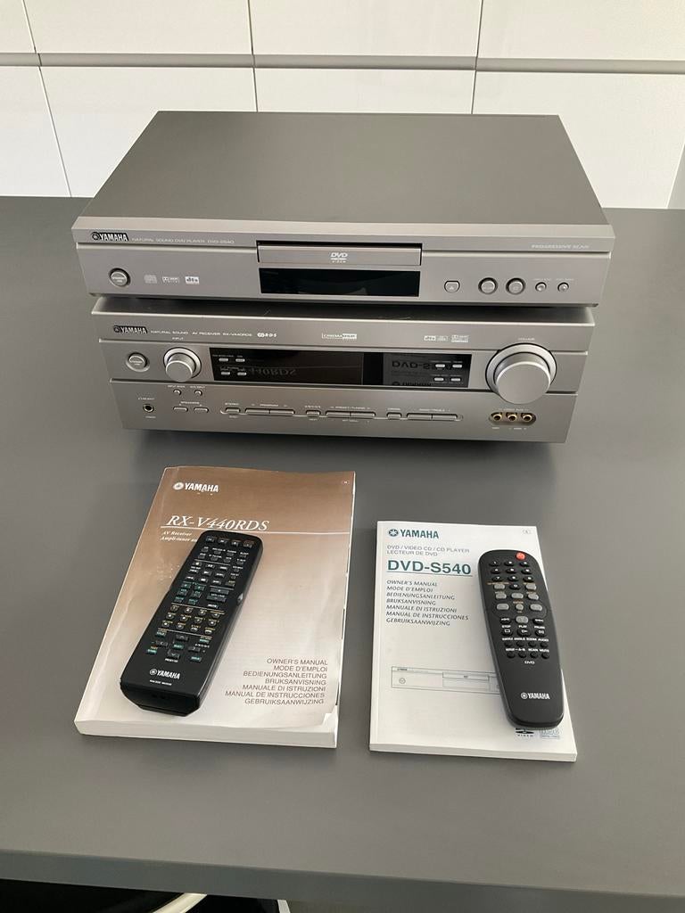 6.1 Home Cinema Receiver Yamaha RX-V440 met DVD-S540 speler, Overige systemen, Zo goed als nieuw, Dvd-speler, Ophalen