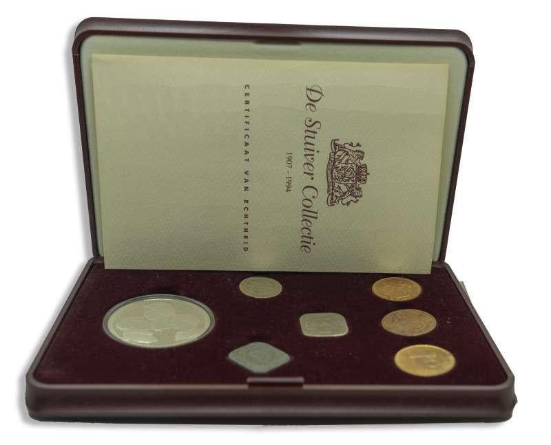 Nederland stuivercollectie 1907-1994 set in cassette, Postzegels en Munten, Munten | Nederland, Ophalen of Verzenden, Koningin Beatrix