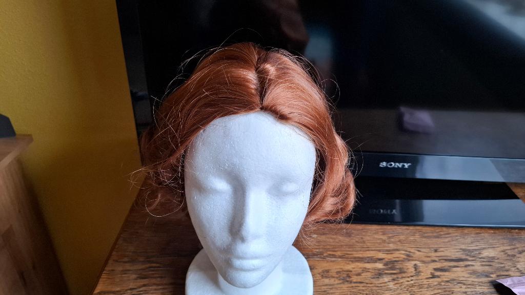Pruik kastanjebruin, Sieraden, Tassen en Uiterlijk, Uiterlijk | Haarverzorging, Ophalen, Nieuw, Pruik of Haarverlenging