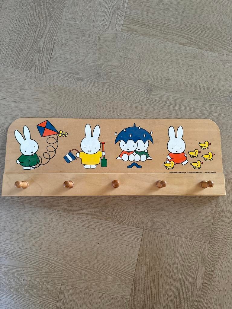 Vintage Nijntje kapstok, Ophalen, Gebruikt, Minder dan 100 cm, Kinderkapstok