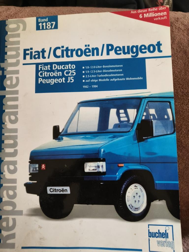 Reparatiehandleiding Fiat Ducato Citroën C25 Peugeot J5, Ophalen of Verzenden, Gelezen, Bucheli Verlag