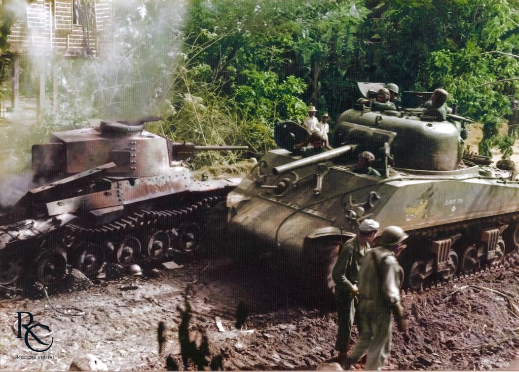 Sherman tank 1:35, Ophalen of Verzenden, Gebruikt, 1:35 tot 1:50