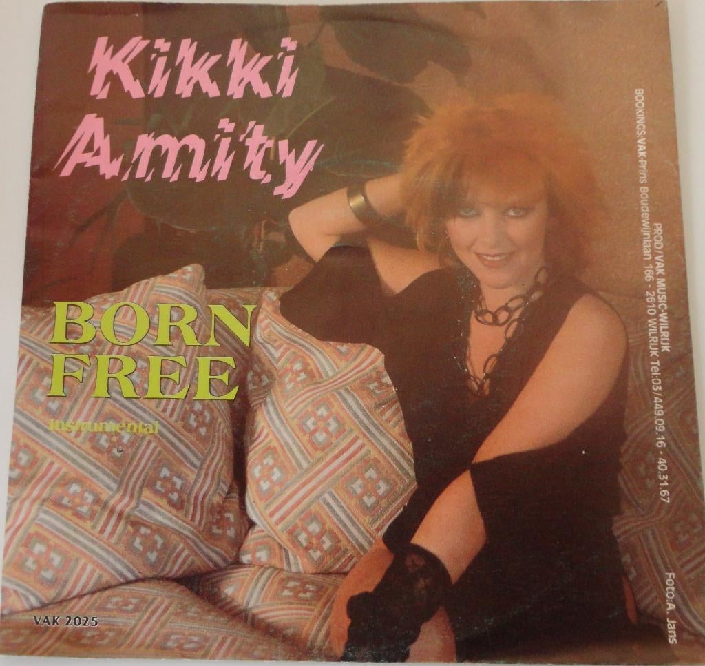 Kikki Amity > Born free, Gebruikt, 7 inch, Single, Ophalen of Verzenden