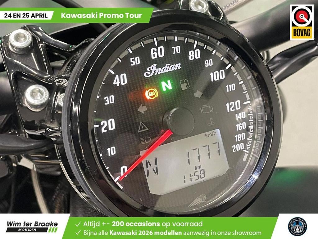 Indian Scout Bobber (bj 2024), 2 cilinders, Onbekend, 1133 cc, Meer dan 35 kW